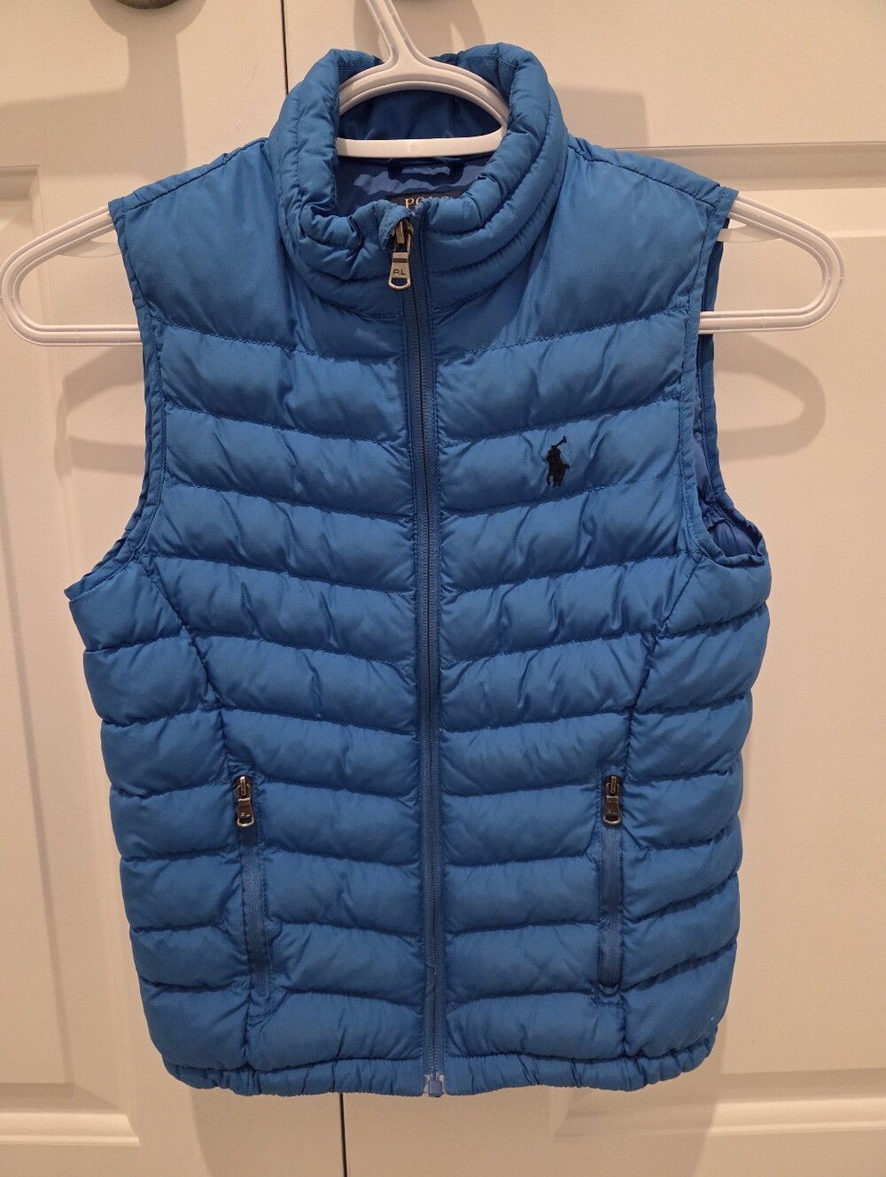 Ralph Lauren Blue Quilted Puffer Vest for Kids - Size 7